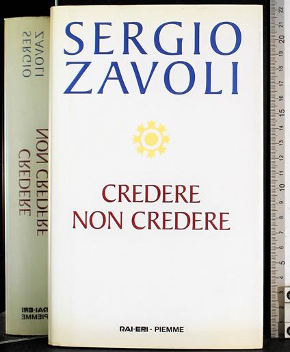 Credere non credere - Sergio Zavoli - copertina