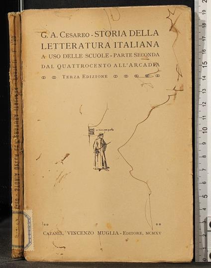 Storia della letteratura Italiana. Parte seconda - Vincenzo Cesareo - copertina