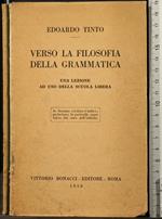 Verso La Filosofia Della