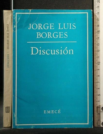 Discusion - Jorge L. Borges - copertina