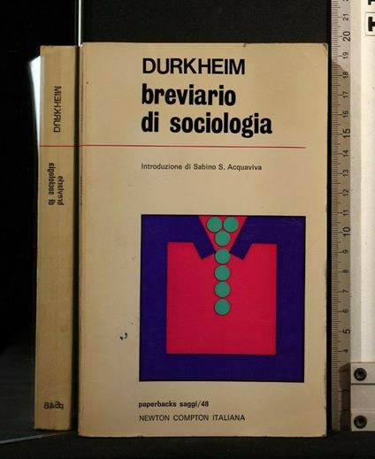 Breviario di Sociologia - Émile Durkheim - copertina
