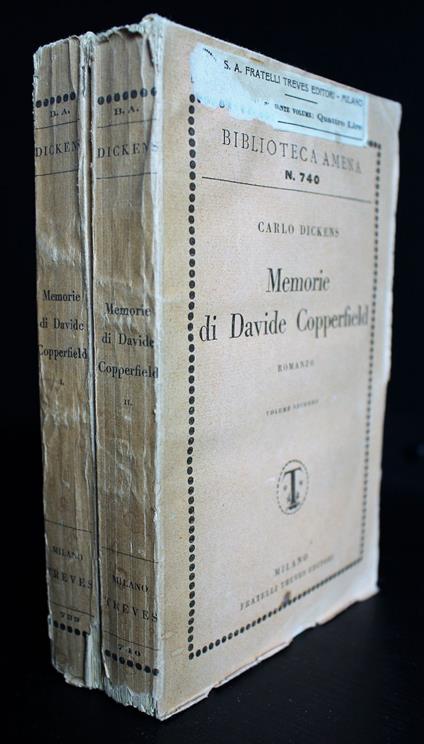 Memorie di Davide Copperfield. Vol 1-2 - Charles Dickens - copertina