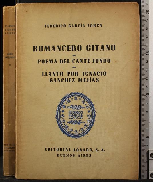 Romancero gitano - Federico García Lorca - copertina