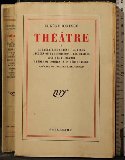 Theatre. Vol 1 - Eugène Ionesco - copertina