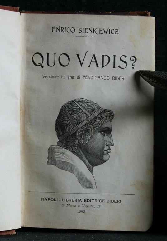 Quo Vadis? - Henryk Sienkiewicz - copertina