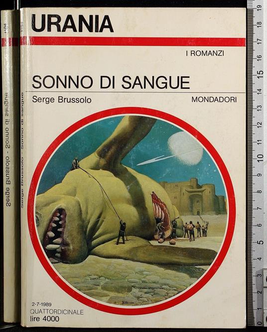 Sonno di sangue - Serge Brussolo - copertina