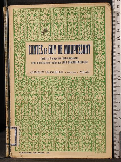 Contes - Guy de Maupassant - copertina