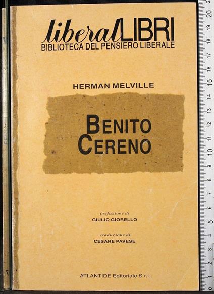 Benito Cereno - Herman Melville - copertina