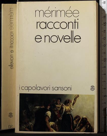 Racconti e novelle - Prosper Mérimée - copertina