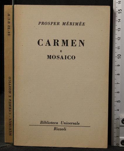 Carmen e Mosaico - Prosper Mérimée - copertina