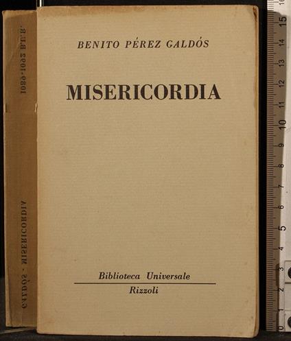Misericordia - Benito Pérez Galdós - copertina
