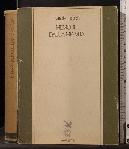 Memorie della mia vita - Karola Bloch - copertina