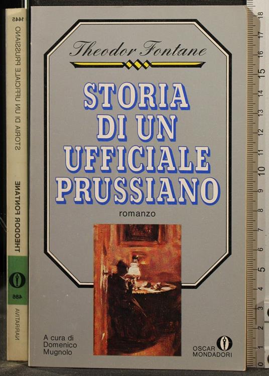 Storia di Un Ufficiale Prussiano - Theodor Fontane - copertina