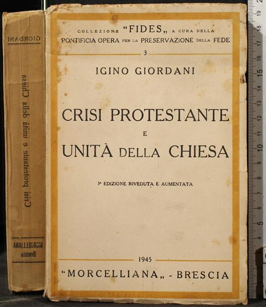 Crisi Protestante e Unità Della Chiesa - Igino Giordani - copertina