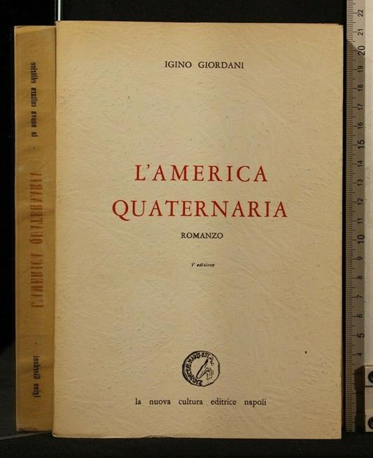 L' America Quaternaria - Igino Giordani - copertina