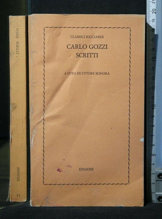 Scritti - Carlo Gozzi - copertina