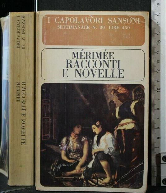 Racconti e Novelle - Prosper Mérimée - copertina