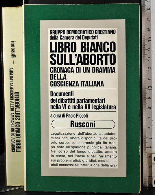 Libro bianco sull'aborto - Paolo Piccoli - copertina