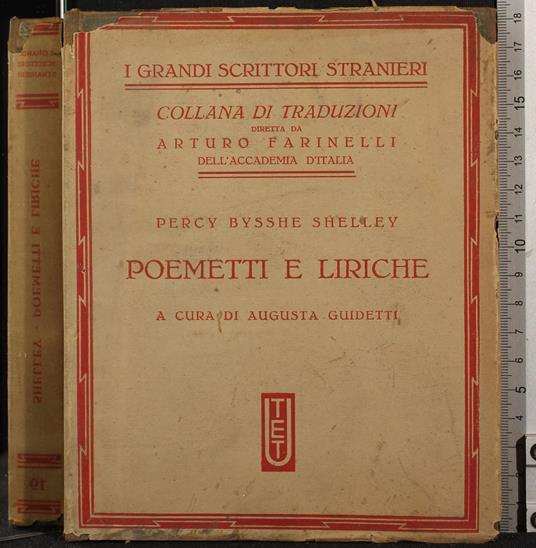 I grandi scrittori stranieri. Poemetti e liriche - Percy Bysshe Shelley - copertina