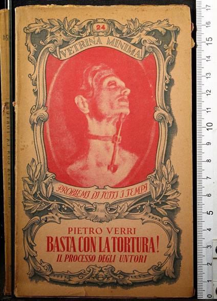 Basta con la tortura! - Pietro Verri - copertina