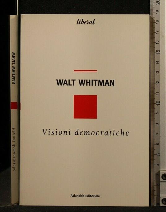 Visioni Democratiche - Walt Whitman - copertina
