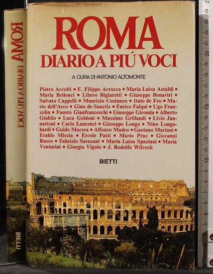 Roma. Diario a più voci - Antonio Altomonte - copertina