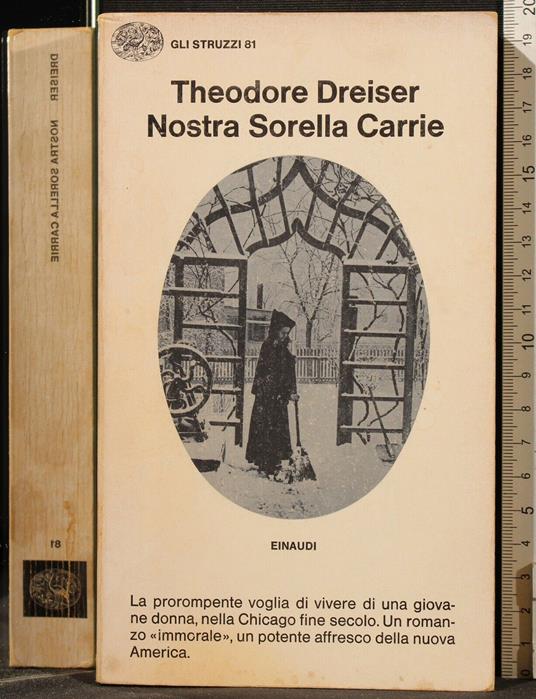 Nostra Sorella Carrie - Theodore Dreiser - copertina