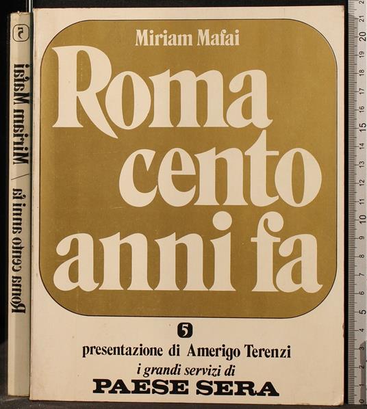 Roma Cento Anni - Miriam Mafai - copertina