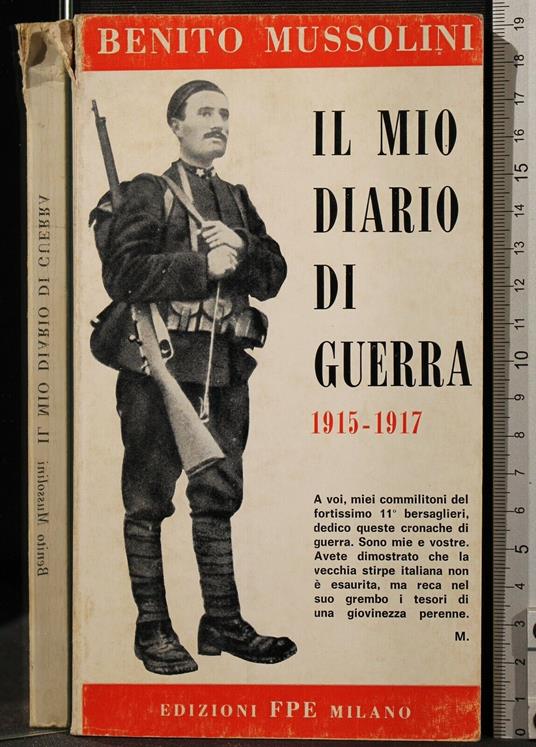 Il Mio Diario di Guerra - Benito Mussolini - copertina
