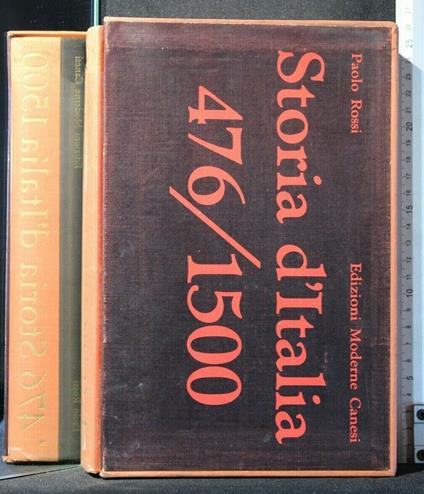 Storia D'Italia Dal 476 Al 1870 Vol 1 - Paolo Rossi - copertina