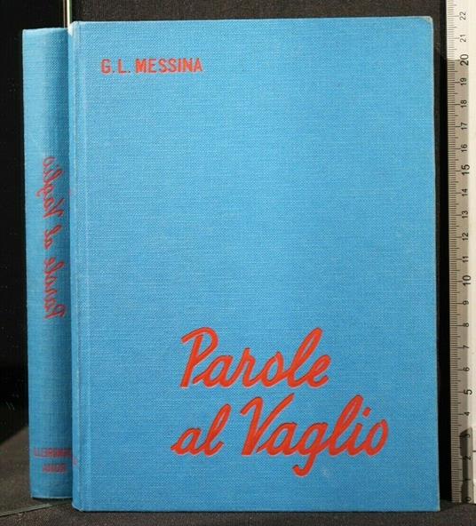 Parole Al Vaglio - Gaetano Messina - copertina