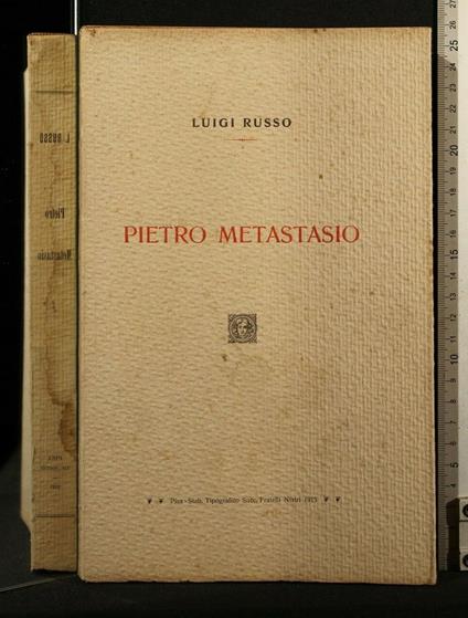 Pietro Metastasio - Luigi Russo - copertina