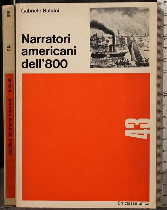 Narratori Americani Dell'800 - Gabriele Baldini - copertina