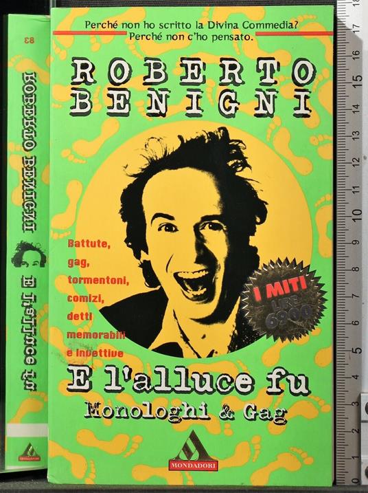 E l'alluce fu. Monologhi & Gag - Roberto Benigni - copertina