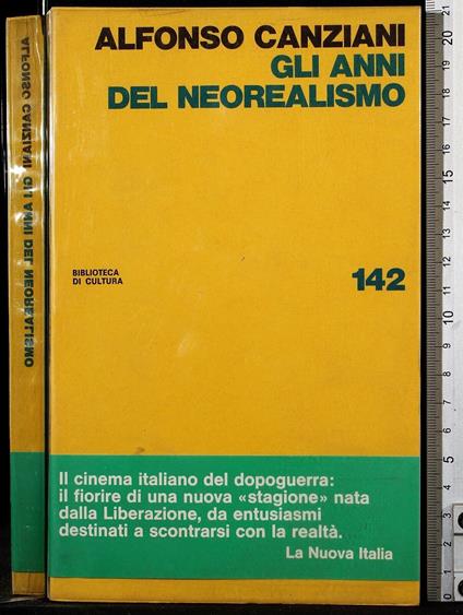 Gli anni del neorealismo - Alfonso Canziani - copertina