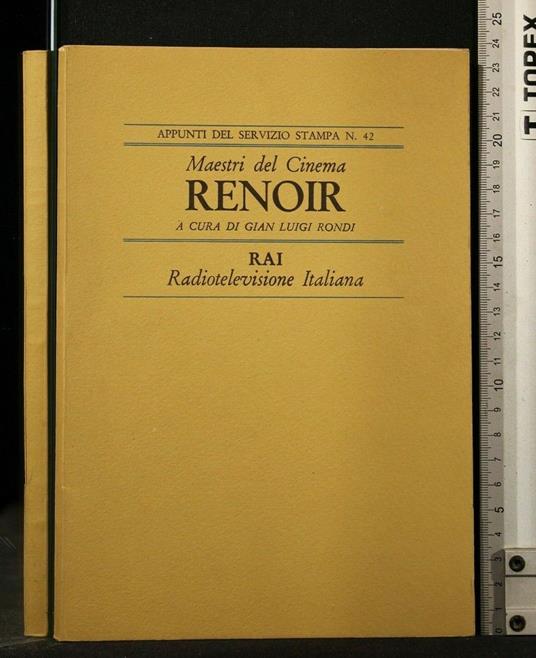 Maestrio Del Cinema Renoir - Gian Luigi Rondi - copertina