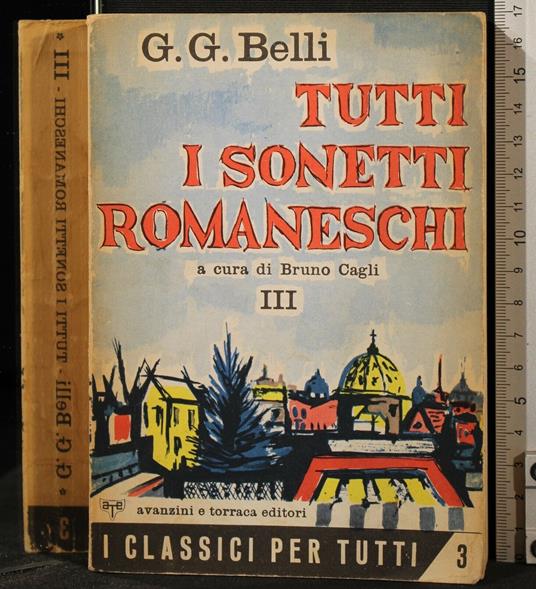 Tutti I Sonetti Romaneschi. Vol 3 - Gioachino Belli - copertina