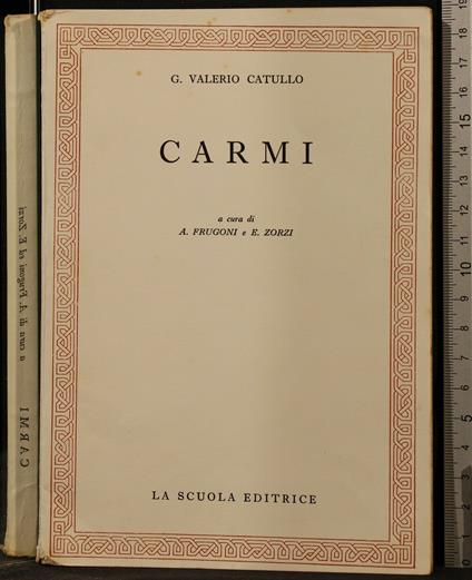 Carmi - G. Valerio Catullo - copertina