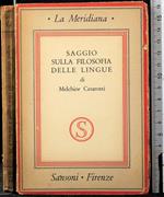 Saggio sulla filosofia delle lingue