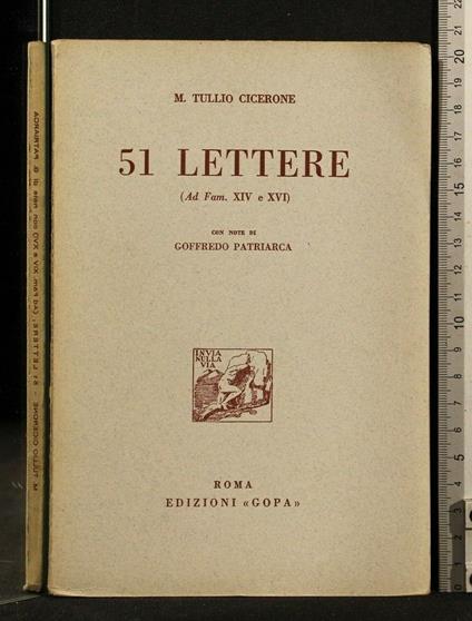 51 Lettere - M. Tullio Cicerone - copertina