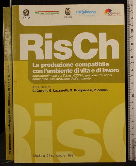 Risch. La produzione compatibile con l'ambiente di vita. - Corrado Govoni - copertina