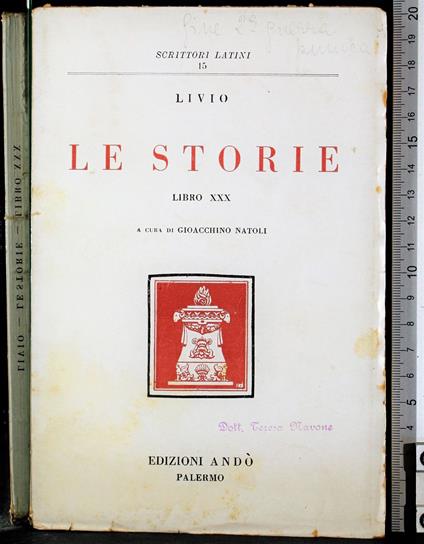 Le storie. Libro XXX - Tito Livio - copertina