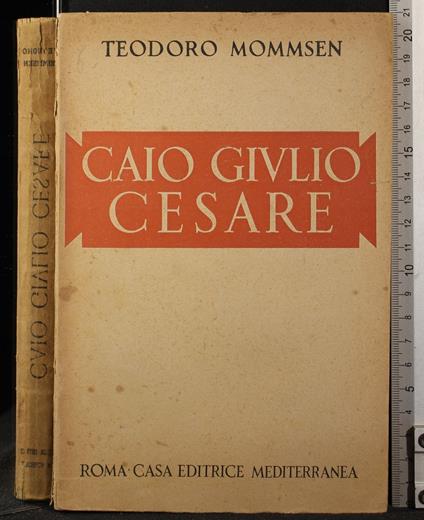 Caio Giulio Cesare - Theodor Mommsen - copertina