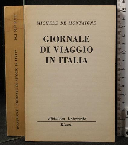 Giornale di viaggio in Italia - Michel de Montaigne - copertina