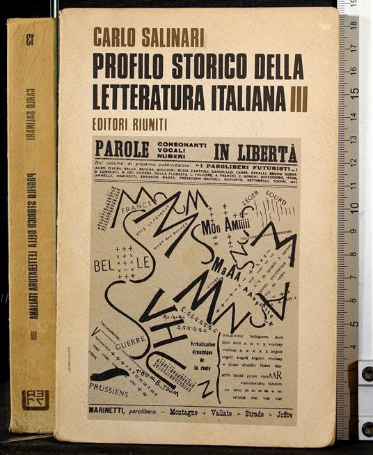 Profilo storico della letteratura italiana. Vol III - Carlo Salinari - copertina