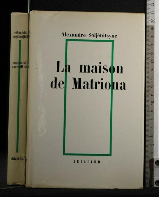 La Maison De Matriona - Aleksandr Solzenicyn - copertina