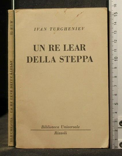 Un Re Lear Della Steppa - Ivan Turgenev - copertina