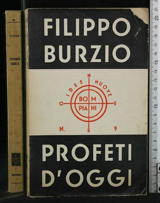 Profeti D'Oggi - Filippo Burzio - copertina