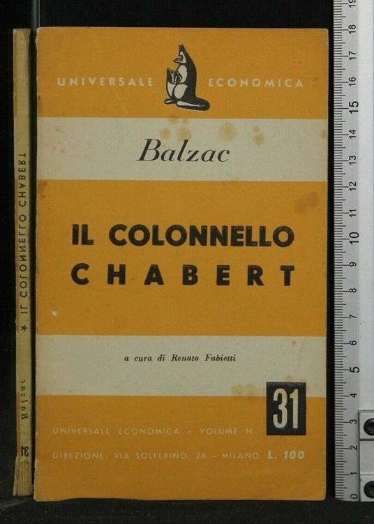 Il Colonnello Chabert (Balzac) - Renato Fabietti - copertina