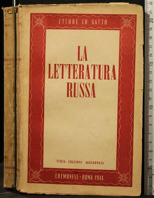 La Letteratura Russa - Ettore Lo Gatto - copertina